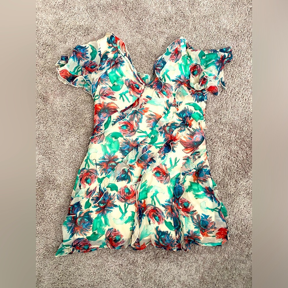 Anthropologie Maeve mini dress floral like new